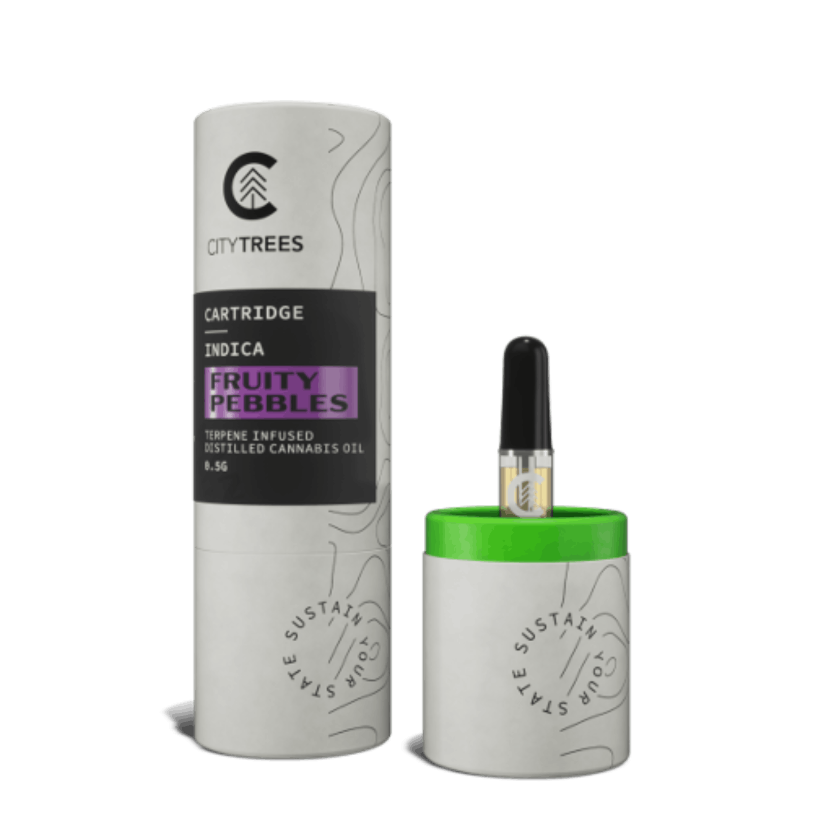 City Trees City Trees .5g Fruity Pebbles Distillate Cartridge Leafly